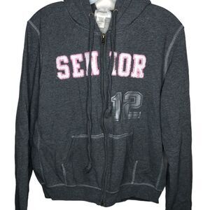 Jostens Senior Zip‎ Hoodie Gray